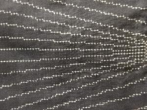 アンティーク　抽象模様織出し本場泥大島紬着物（5マルキ）